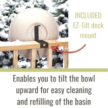 Deck mount, Einfache Reinigung, tilt bowl