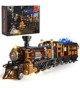Funwhole Train Lighting Building Bricks Set - Steampunk Ore Train LED Light Building Set 1056 Pie...
