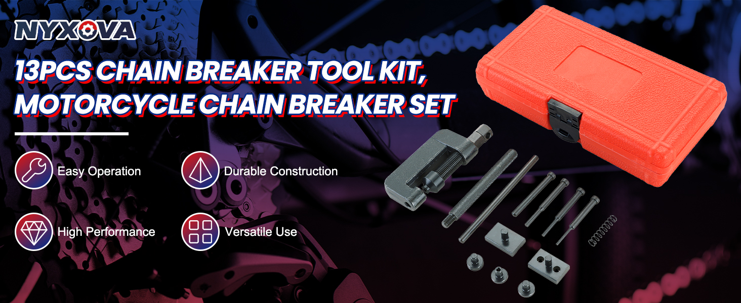 13pcs Heavy Duty Chain Splitter/Breaker Link Riveting