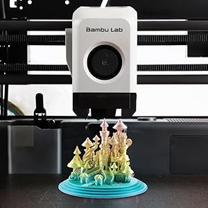 US Raw Materials 3D Printer Filament PLA, Shiny Matte Rainbow Color Filament, Color Change by Length PLA, Fit Most FDM 3D Printers, 250G Spool, Rainbow Blaze 17 3D Printer Filament