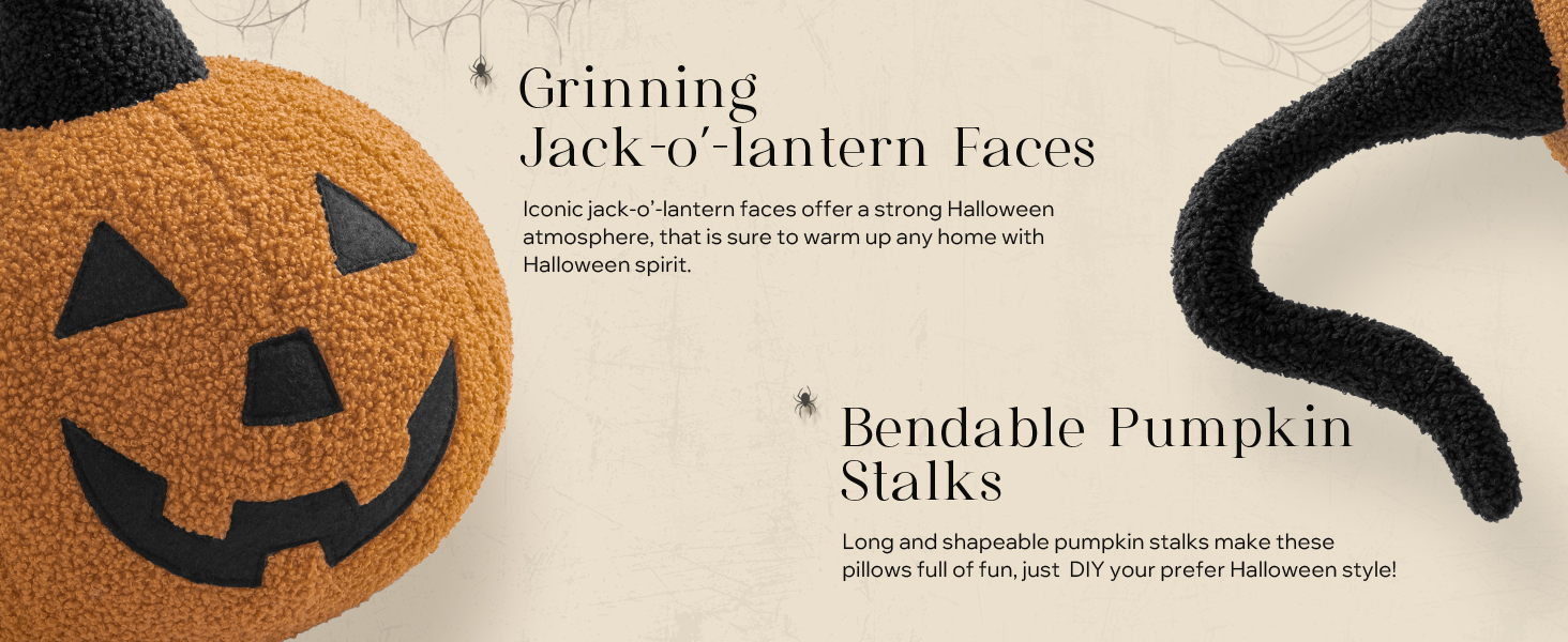 Phantoscope Jack-o’-Lantern Pumpkin Pillow