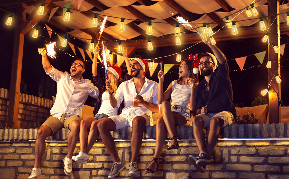 outdoor string lights waterproof