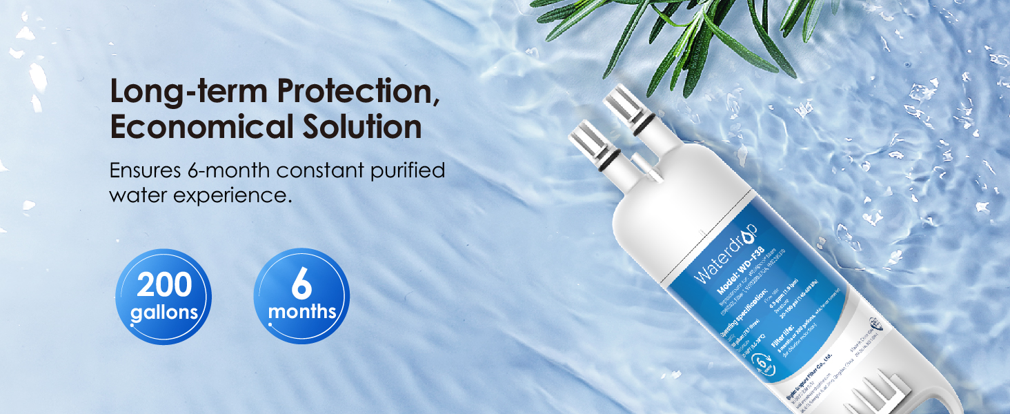 Waterdrop WDF38 Replacement for W10295370A, Everydrop