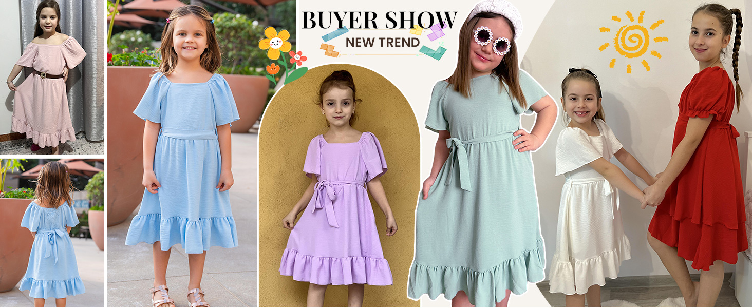 Girls Ruffle Dress 6394