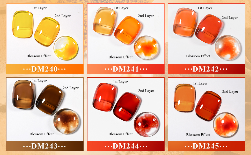 MTSSII Jelly Crystal Gel Nail Polish Translucent Tortoise Shell Nails