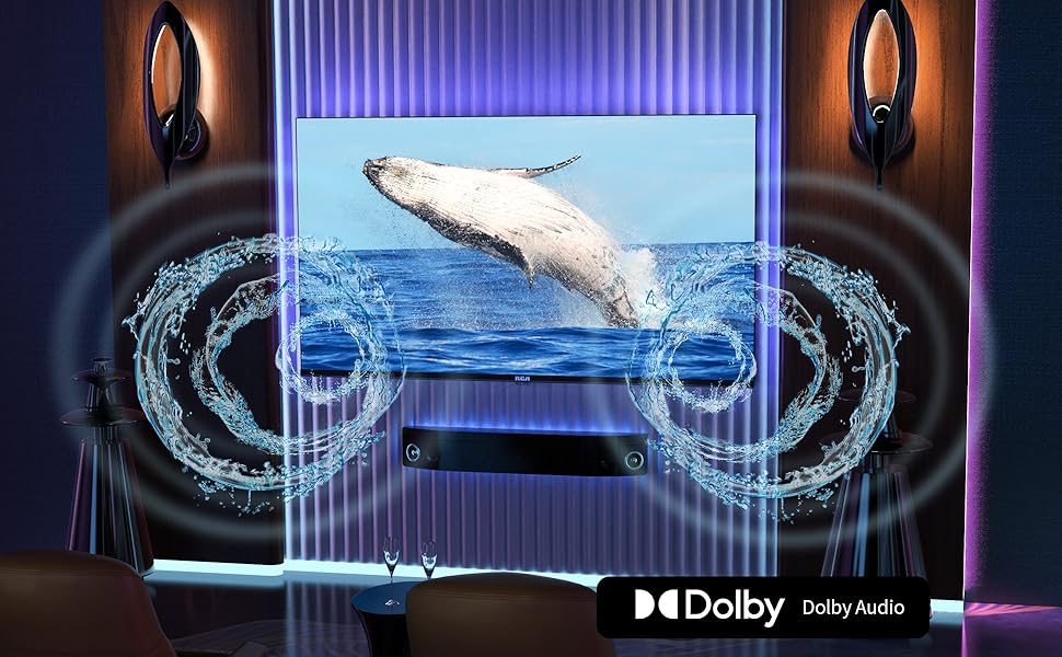 RCA Roku TV 40" FHD Smart TV, RR40FD1 40 Inch TV with Apple TV+ BBC Netflix Freeview, HDR DVBT2