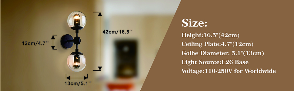 Black Wall lamp