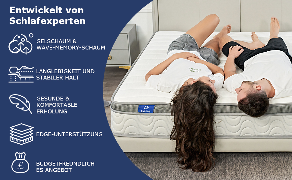 a couple laying on a mattress