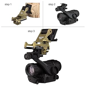 Amazon.com: Metal Helmet Adapter Night Vision Adapter for PVS-14