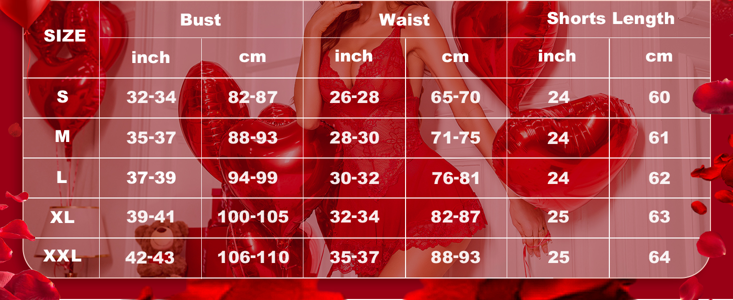RSLOVE Babydoll Lingerie for Women Lace Chemise Sexy Nightgown Sleepwear Dress