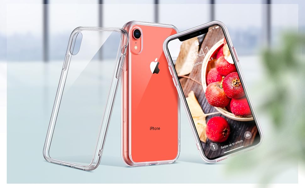ULAK Compatible with iPhone XR Case Clear, Hybrid