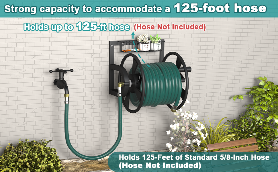 wall mounted hose reel for outside