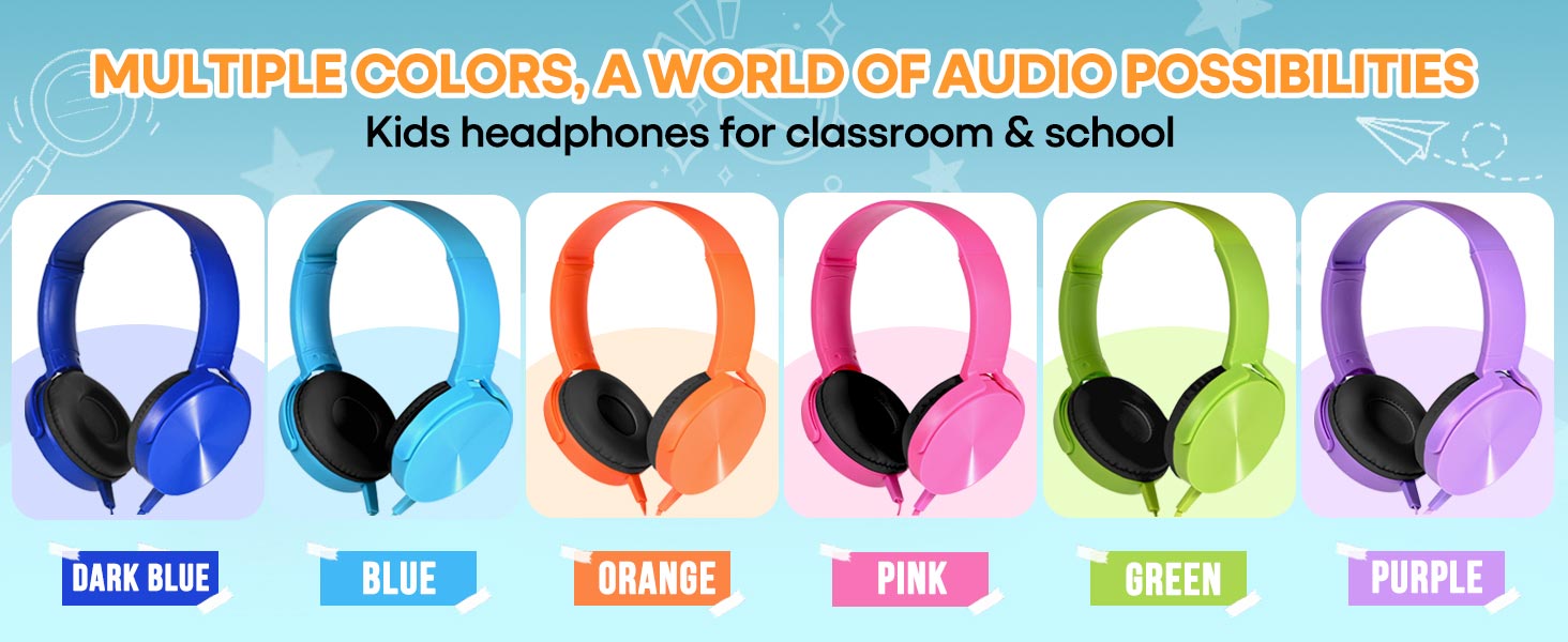 color headphones