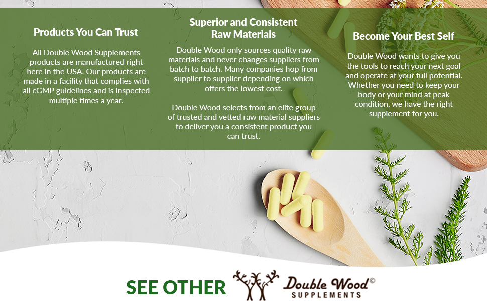 achieve your goals with double wood supplements