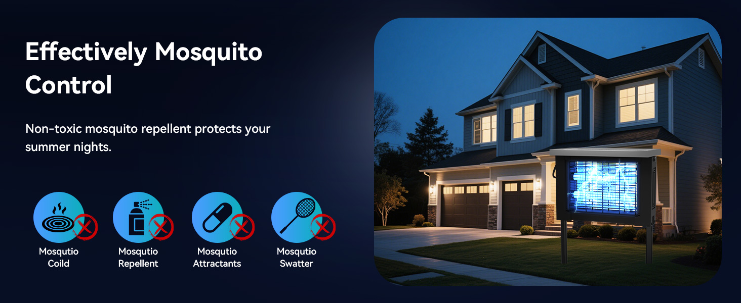 solar powered bug zapper outdoor