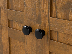 Black Handles - Modern Shoe Cabinet Design
