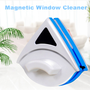 AUNMAS P3‑8mm Magnetic Window Cleaner, 6.3 x 5.3in Double Sided Window Cleaner Blue Triangle Shape Double Sided Magnetic Glass Wiper Washing Brush Tool for Sliding Doors Window Shower Screens : Amazon.co.uk: DIY