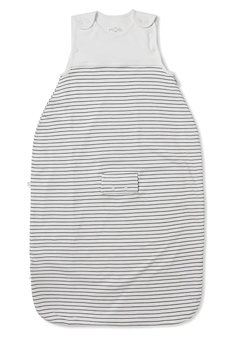 MORI Baby Unisex Clever Sleep Sack with Fitted Neck - Two Way Zip Toddler Sleeping Bag