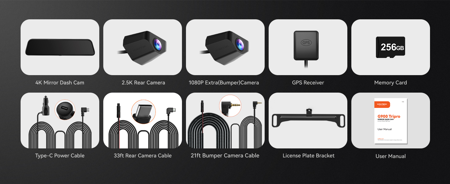 rear view mirror with camera