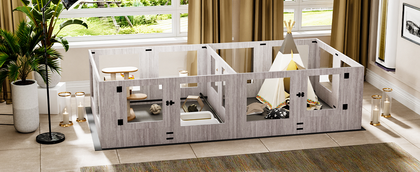 Large Dog Whelping Box Playpen Indoor Pet Giving Birth