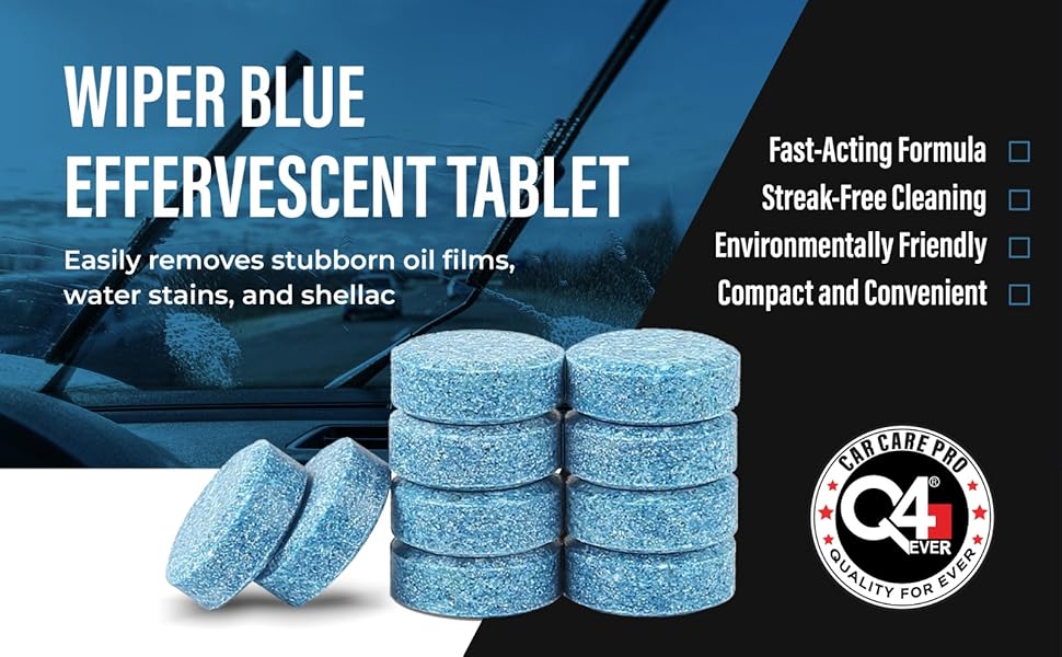 Q4 Ever Windshield Washer Tablet For Car Car Windshield Cleaner