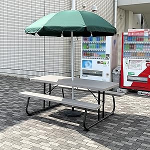 Amazon.co.jp: 【LIFETIME】フォルディングピクニックテーブル