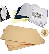 Emalla 3mm Tattoo Skin with Transfer Paper - 25Pcs Tattoo Stencil Paper and Skin Practice Kit Inc...