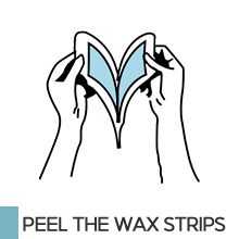 PEEL THE WAX STRIPS