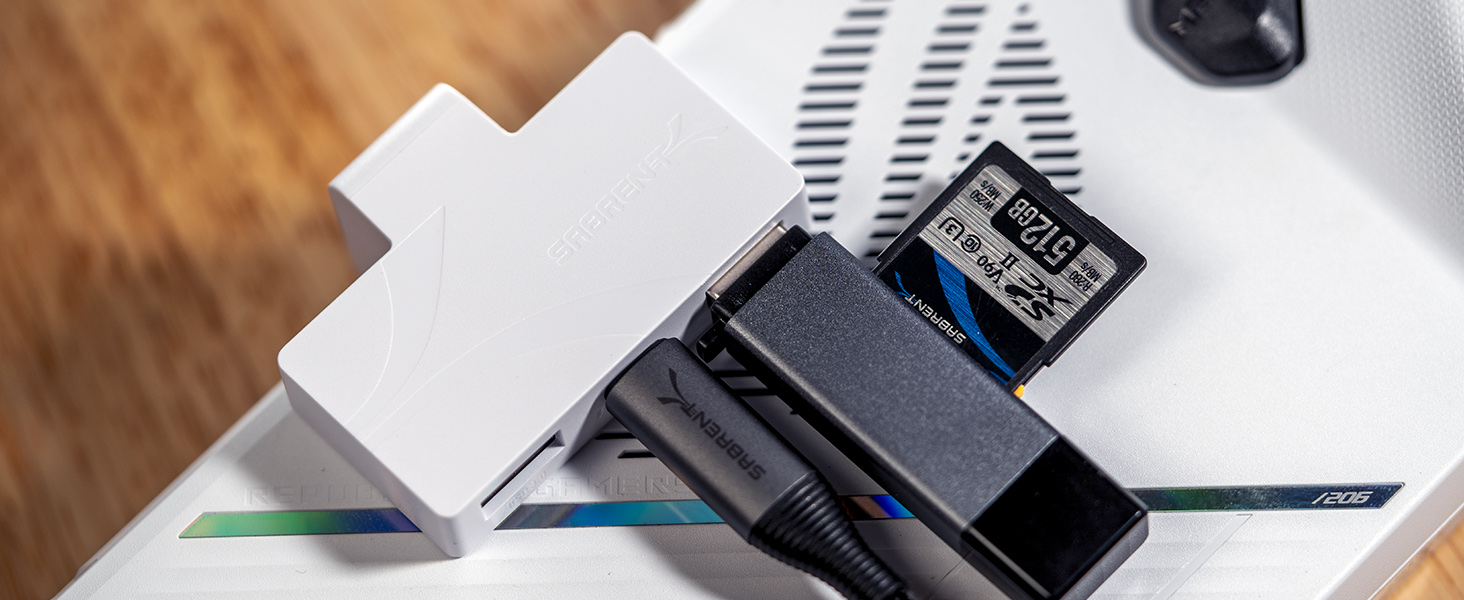 SABRENT USB TypeC 3Port Gaming Hub for ASUS ROG Ally