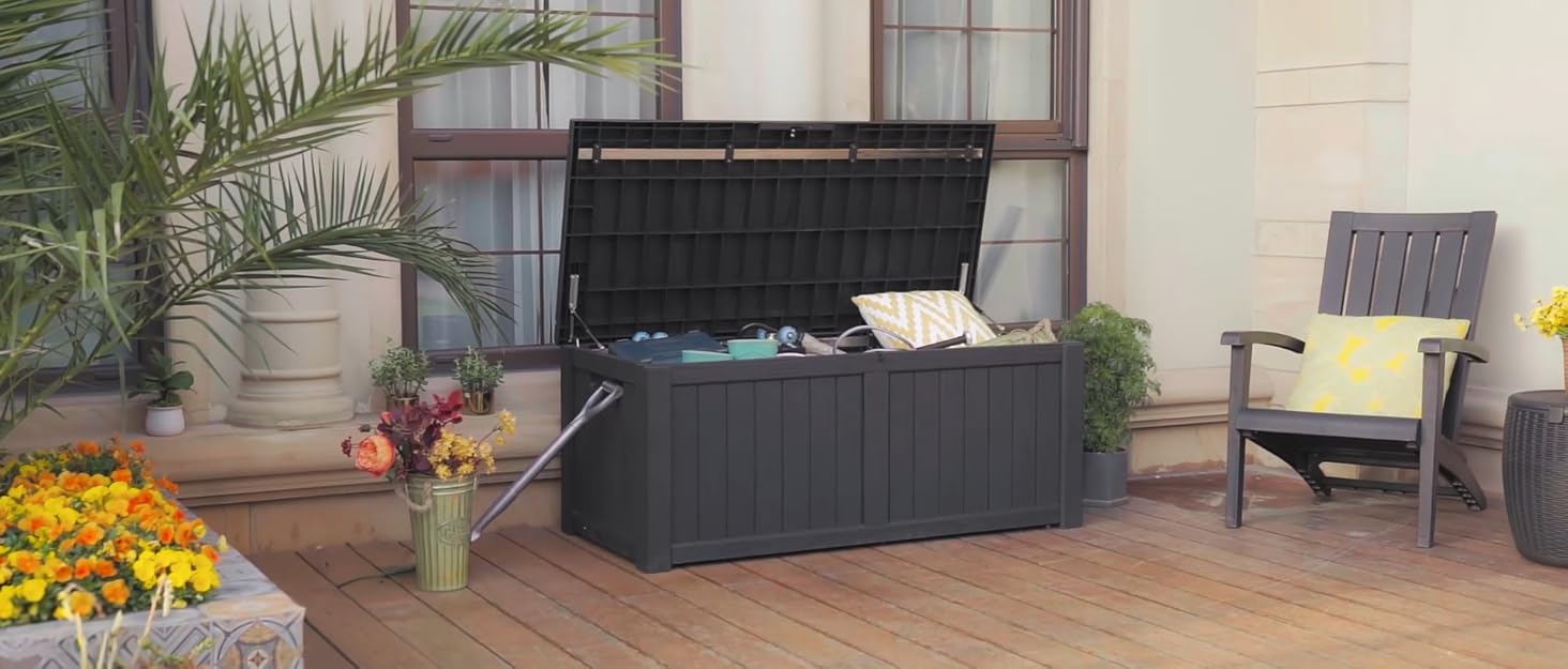 Outdoor deck box