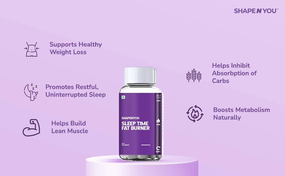 Shapen You Sleep Time Fat Burner With L Carnitine For Weight Loss and