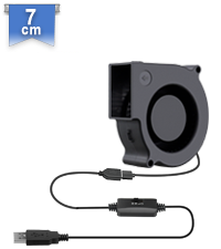 Amazon.co.jp: GDSTIME シロッコファン、97mm x 33mm 5V DC USB 冷却