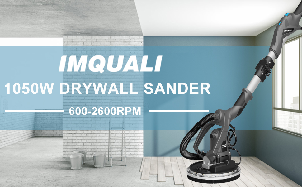 Drywall Sander, IMQUALI Electric Drywall Sander 1050W 8.5A