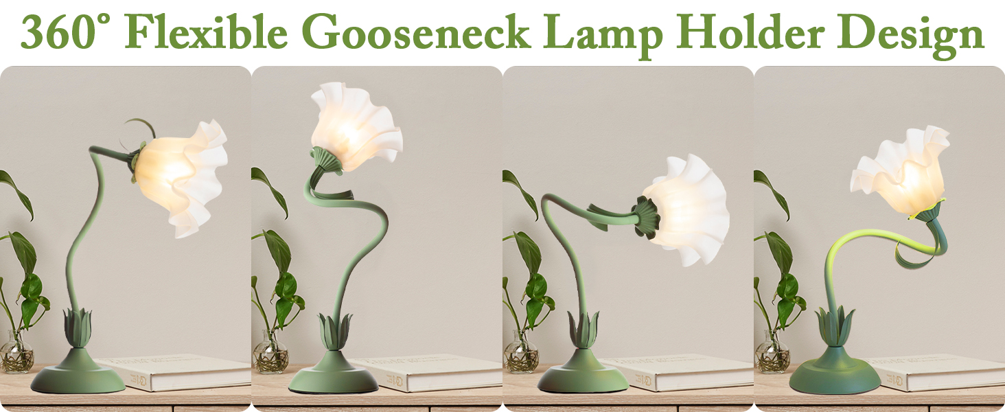 vintage flower lamp