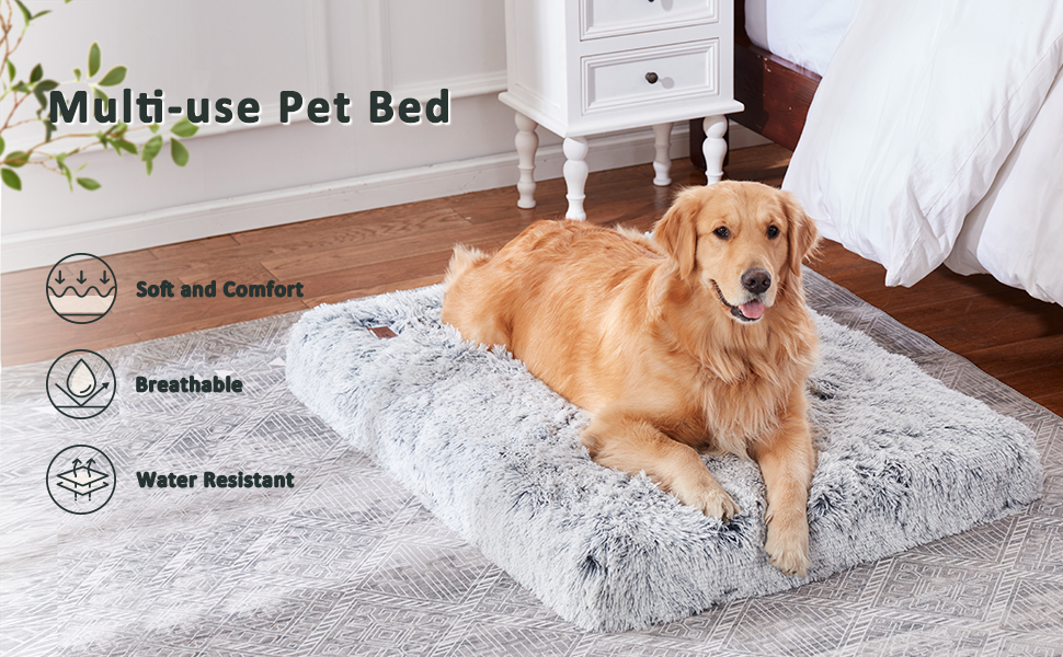 LEDIN Large Dog Bed for Large Dogs, Medium Dogs, Small Dogs, Crate Bed