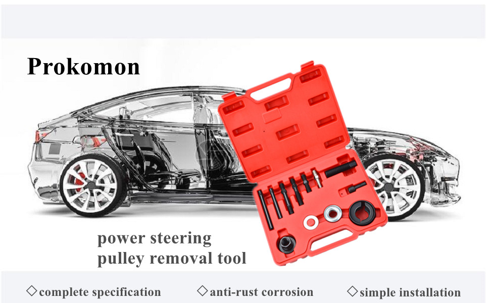 Prokomon Power Steering Pulley Installer Removal Tool,Pump Pulley