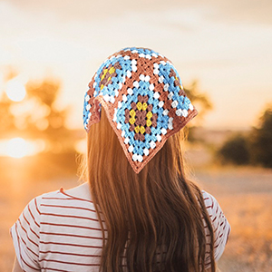 crochet hair bandana