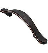 Alzassbg 10 Pack Oil Rubbed Bronze Cabinet Pulls, 3 Inch(76mm) Hole Centers Cabinet Handles Arch ...