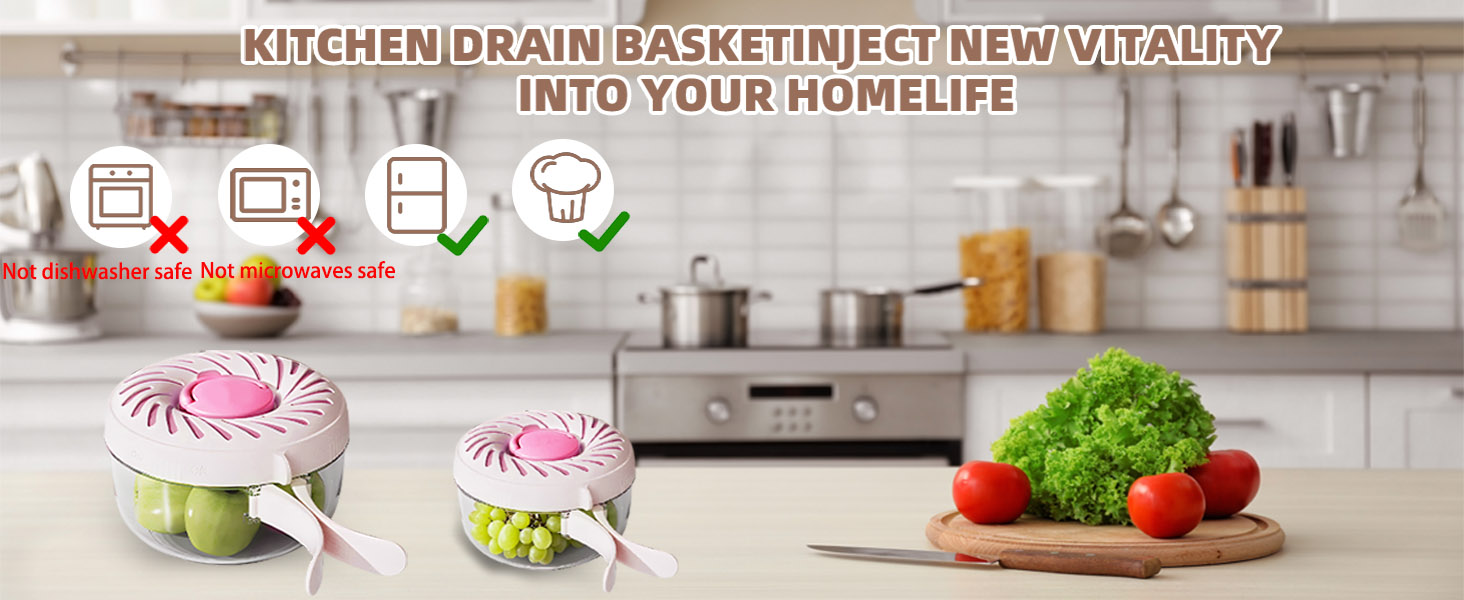 fruit container with strainer