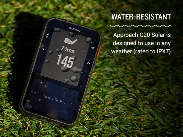 Garmin Approach® G20 Solar, GPS Golf Handheld with Solar