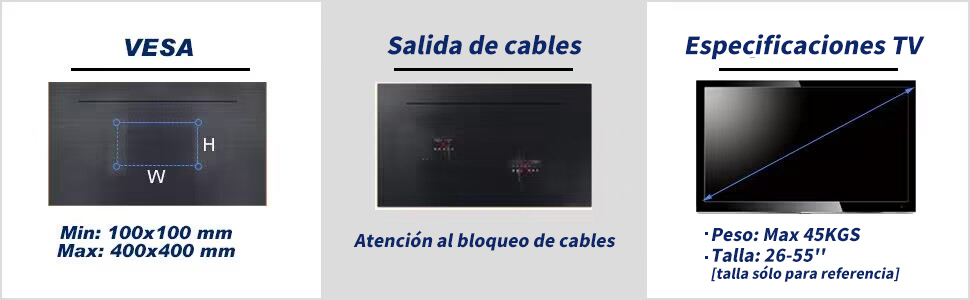 soporte de pared para televisión