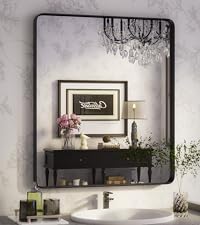 mirrormirror ビスチェE65 Amazon.com: ISKM Large Sliver Metal Framed Bathroom Mirror