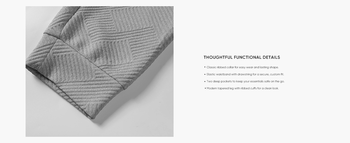 Mens 2 Piece Outfits Knit Jacquard Pullover Sweatshirt Tracksuit &amp; Joggers