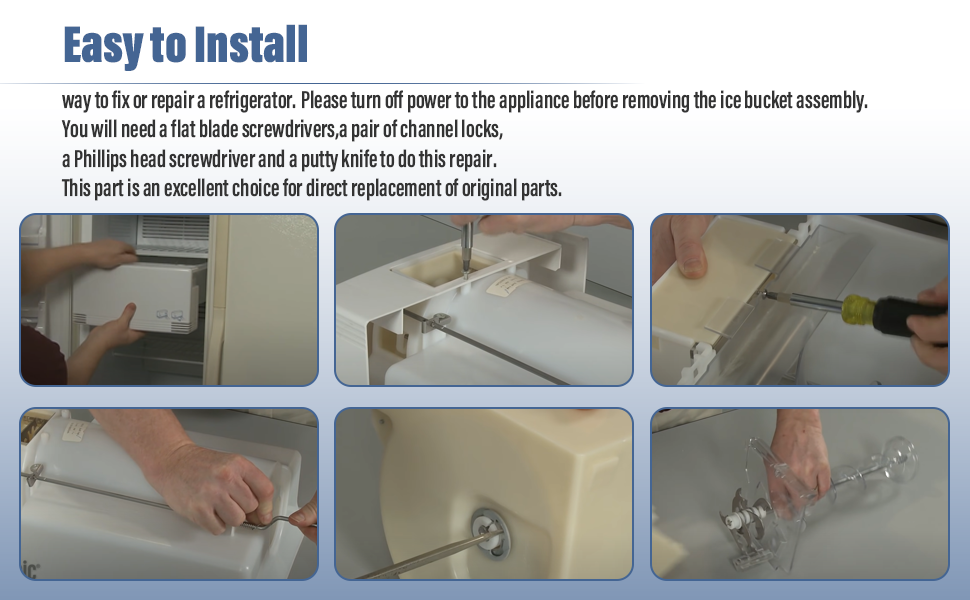 𝐍𝐞𝐰 𝐔𝐩𝐠𝐫𝐚𝐝𝐞 Ice Maker Dispenser Auger for GE Refrigerator