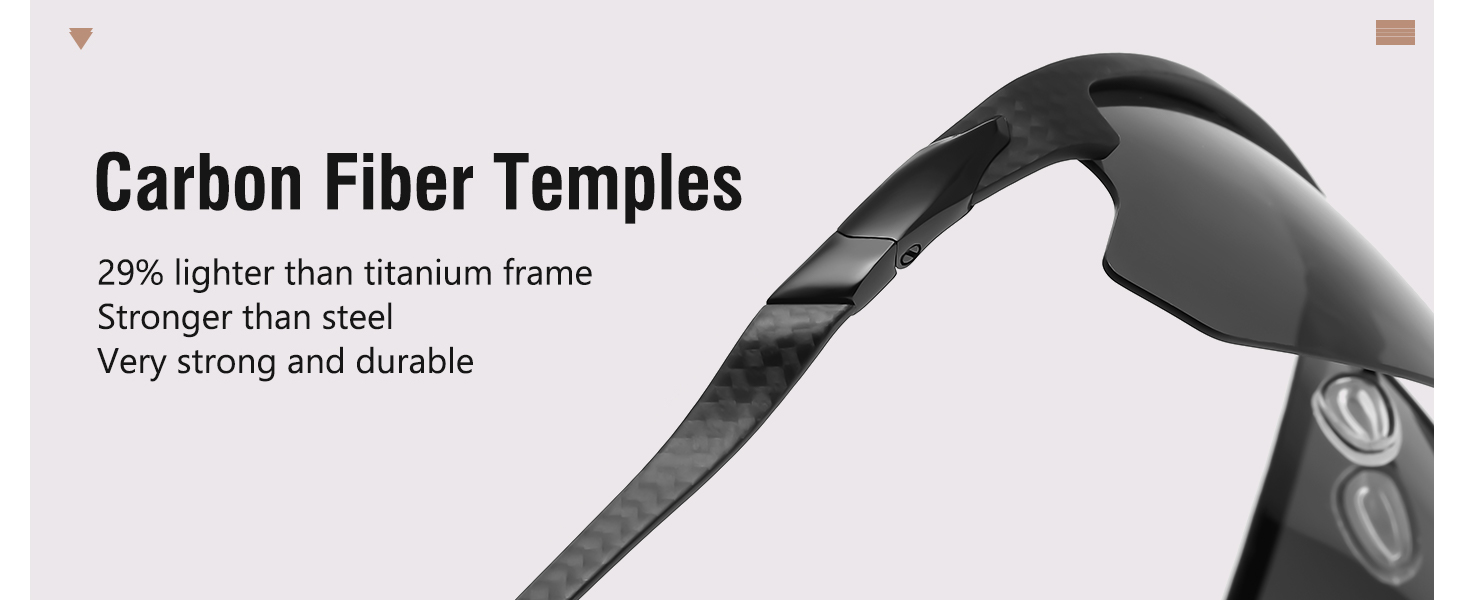 Carbon Fiber Temples