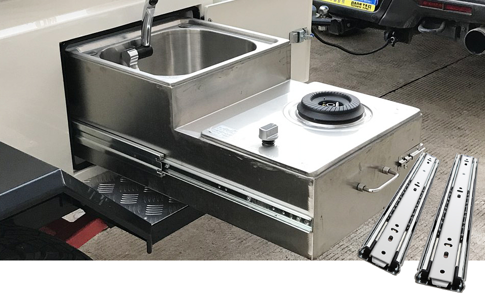 AOLISHENG Heavy Duty Drawer Slides 24 inch Full Extension Ball Bearing