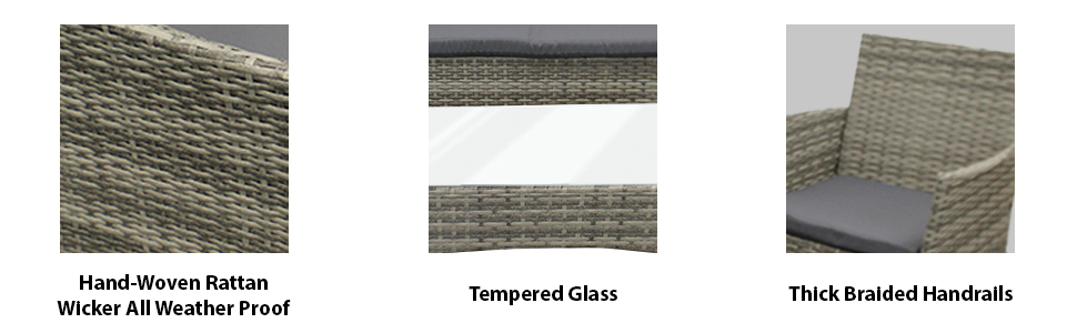 rattan sofa set