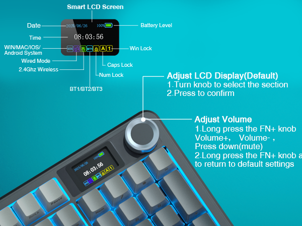 AULA F108 PRO - Full Size Keyboard