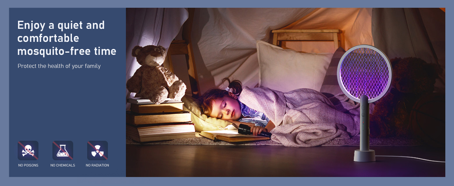 Electric Fly Swatter Racket