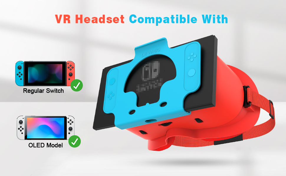 VR Headset for Nintendo Switch & OLED Model Upgrade, 3D Googles for Nintendo Switch OLED VR Games, Virtual Reality Glasses with Adjustale HD Lenses and Comfortable Head Strap 11 nintendo switch vr